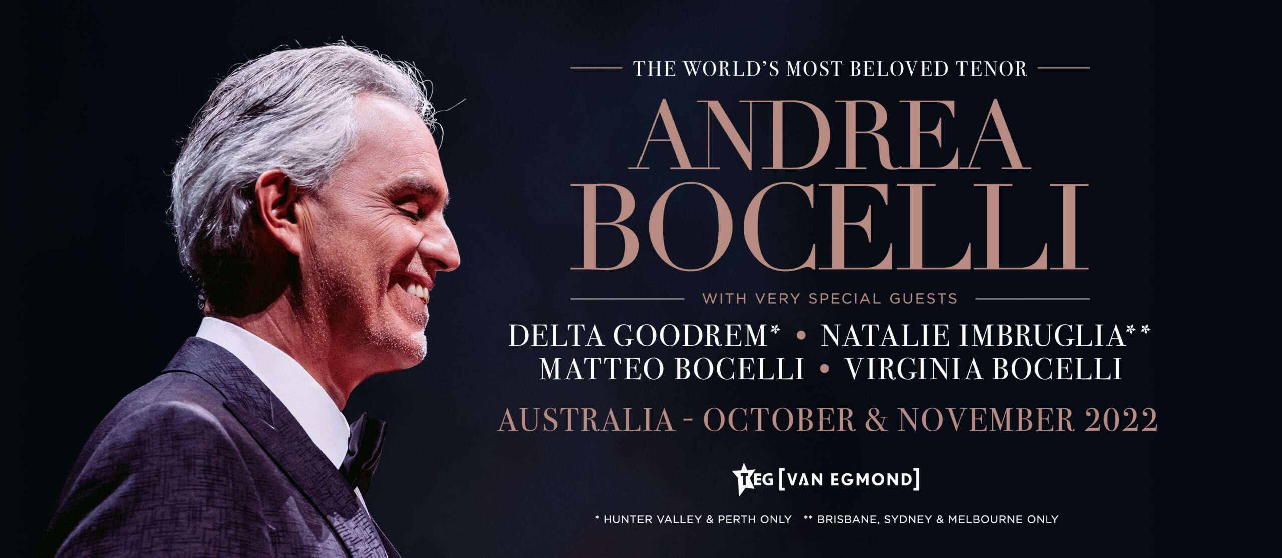 News ANDREA BOCELLI ANNOUNCES A STELLAR LIST OF SPECIAL GUESTS FOR HIS