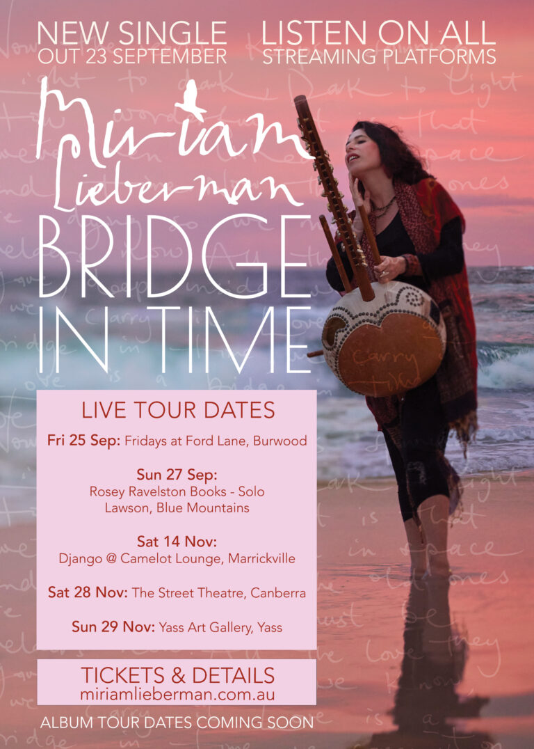 MIRIAM LIEBERMAN RETURNS WITH TRANSCENDENTAL NEW SINGLE ‘BRIDGE IN TIME’
