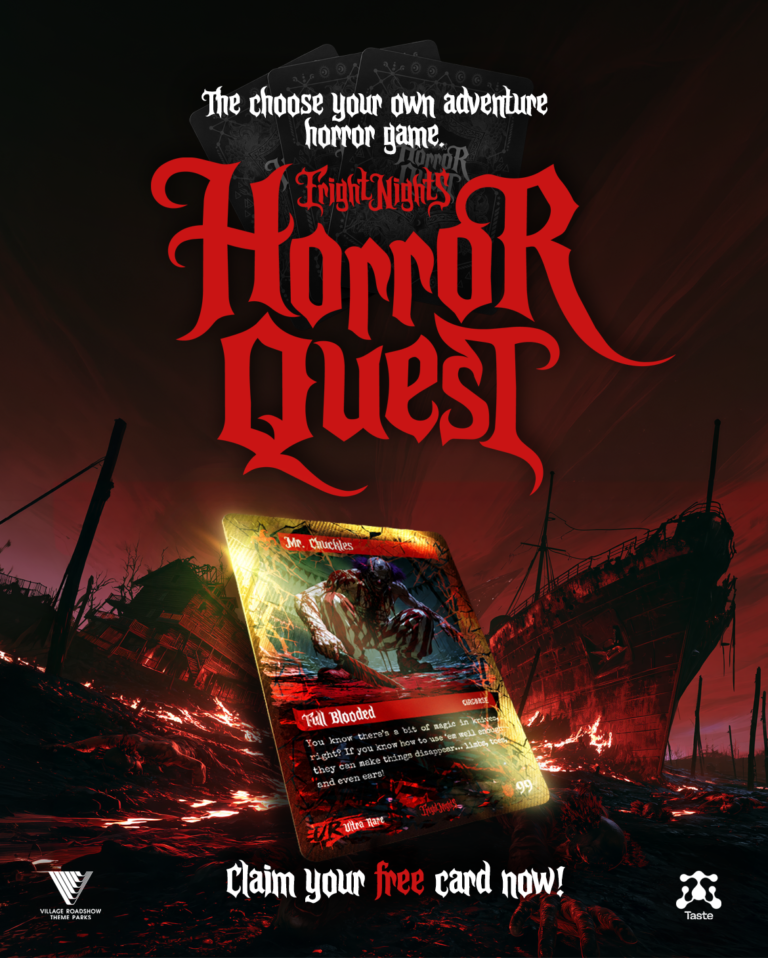 VILLAGE ROADSHOW THEME PARKS AND TASTE LABS UNVEIL  FRIGHT NIGHTS HORROR QUEST